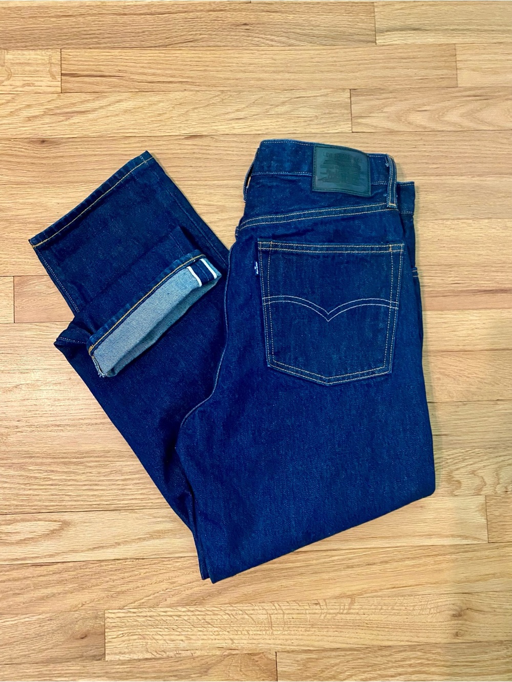 Levi’s Blue Tab Column Jeans Japanese Selvedge High Rise W29 L27 - Picture 2 of 14